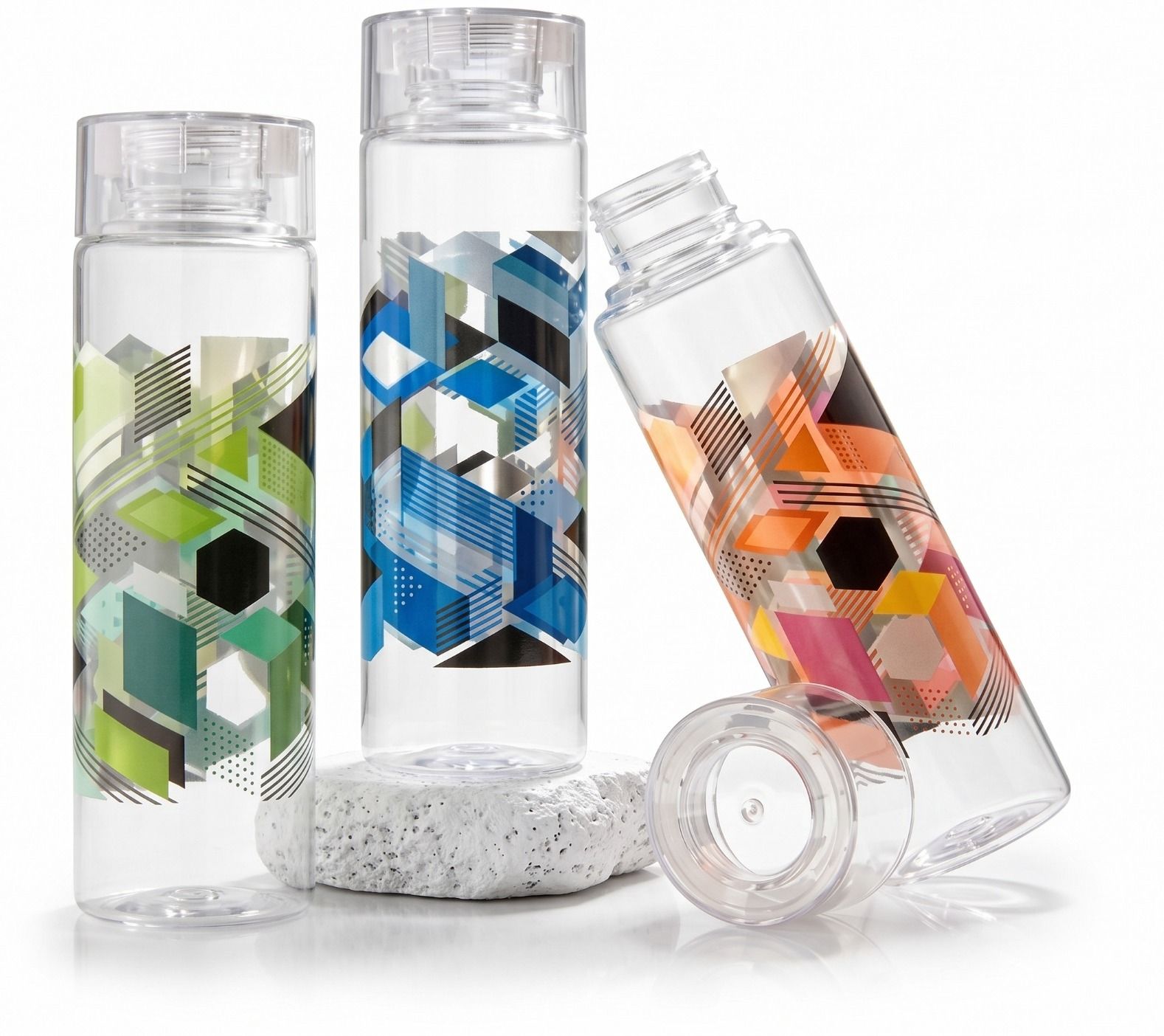 Leak Proof 1L Office Water Bottle Set | BPA Free Plastic Bottle (Pack of 3) 1000 ml Plastic Bottle-image-27