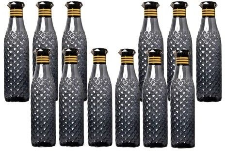 Plastic Fridge Water Bottle Crystal Diamond Texture Design 1000 ml Bottle