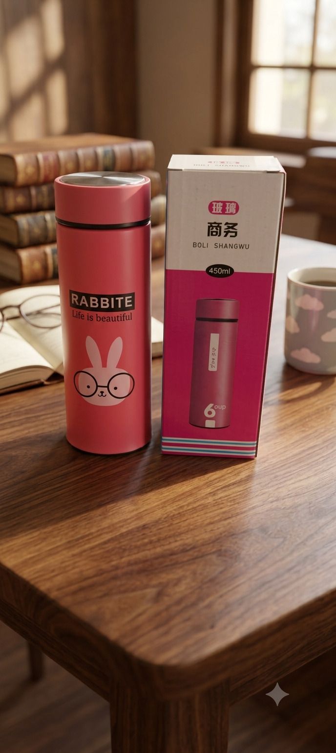 HABIB WATER BOTTLE 450 ml Plastic, Glass Bottle-image-1