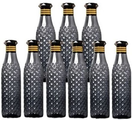 Plastic Fridge Water Bottle Crystal Diamond Texture Design 1000 ml PET Bottle