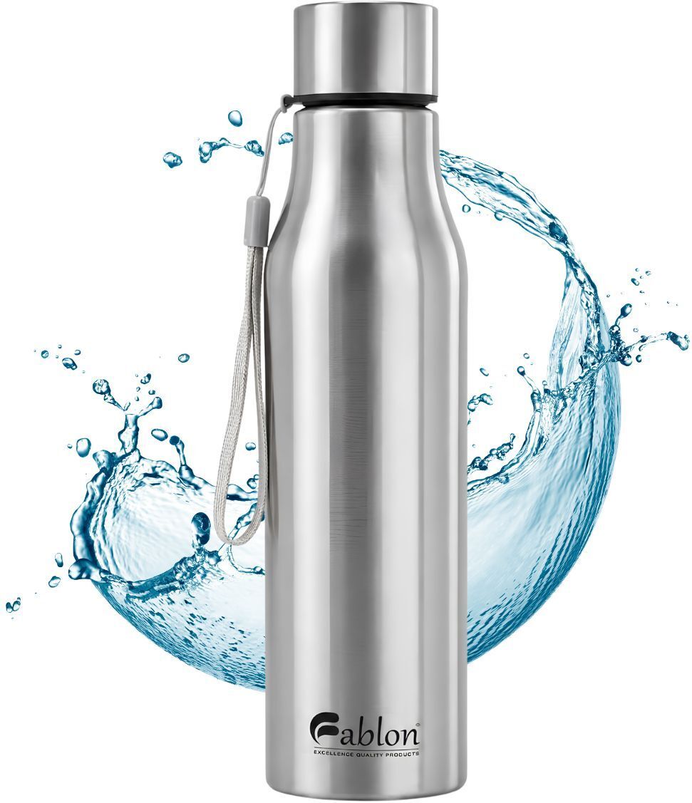 Oscar Water Bottle | Leak Proof | BPA Free | Food Grade Steel | Wide Mouth 1000 ml Stainless Steel Bottle-image-1