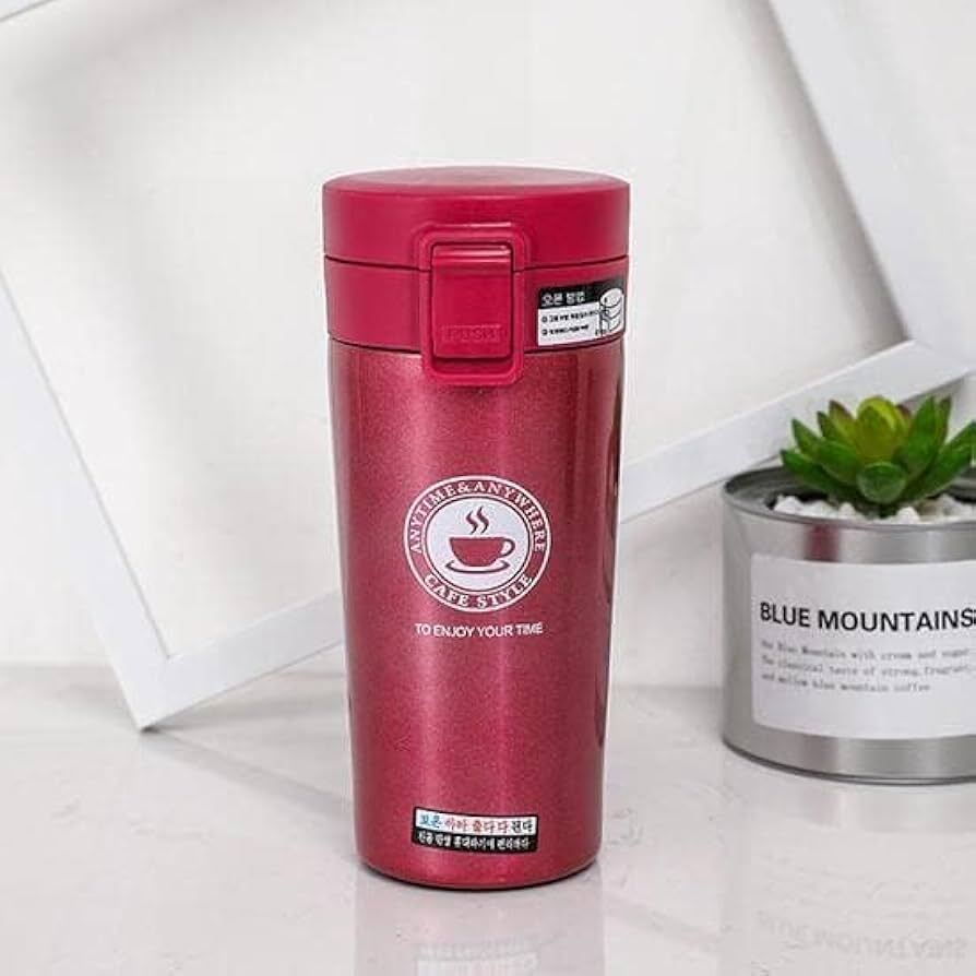 Vaccum Insulated Coffee flask Hot and cold 450 ml Steel Flask-image-3