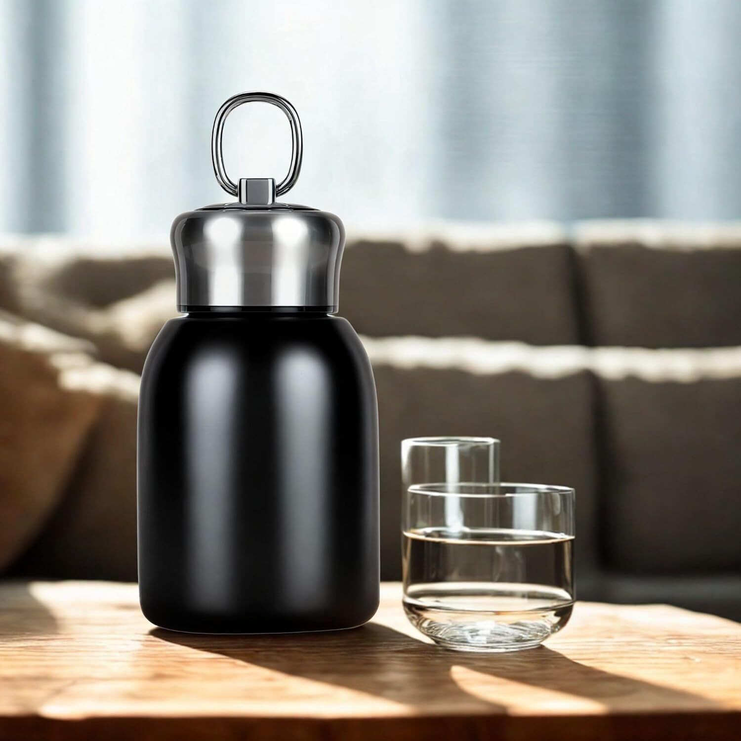 tittyno Premium Cute Mini Stainless Steel Vacuum Bottle ,Hot & Cold(m) 300 ml Stainless Steel Flask-picture-10