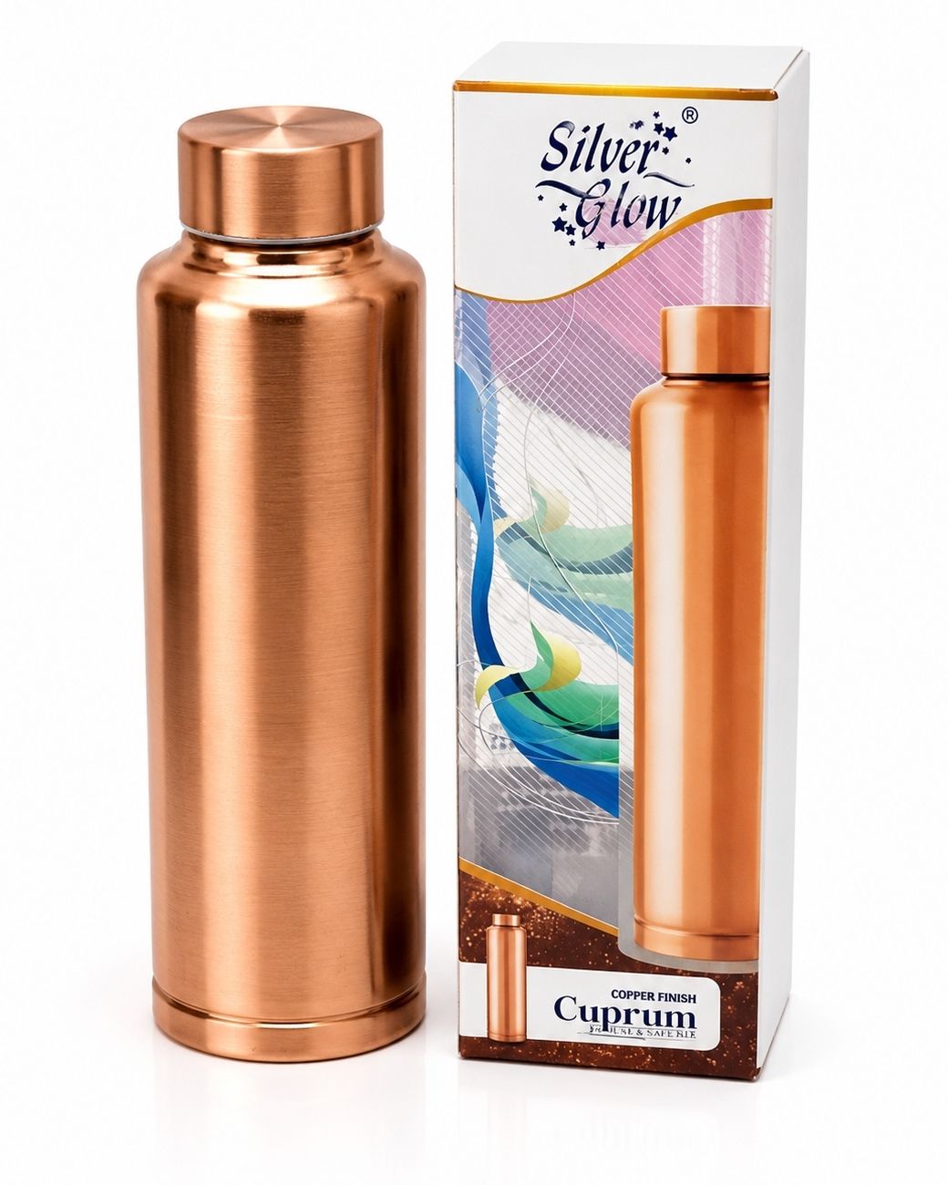 sfmrtraders Silver glow 1000 ml Copper Bottle-picture-3