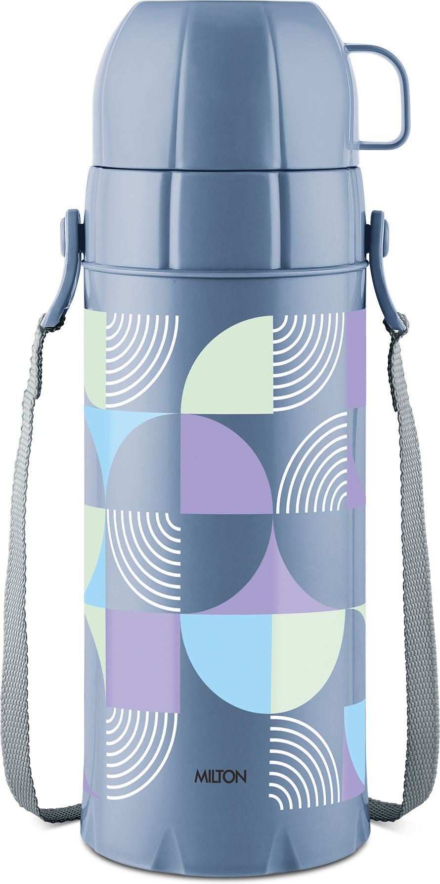 milton Eiffel 1000 Vacuum Insulated Thermos Flask, 910 Ml, 24 Hours Hot & Cold Grey 910 ml Plastic Flask-picture-36
