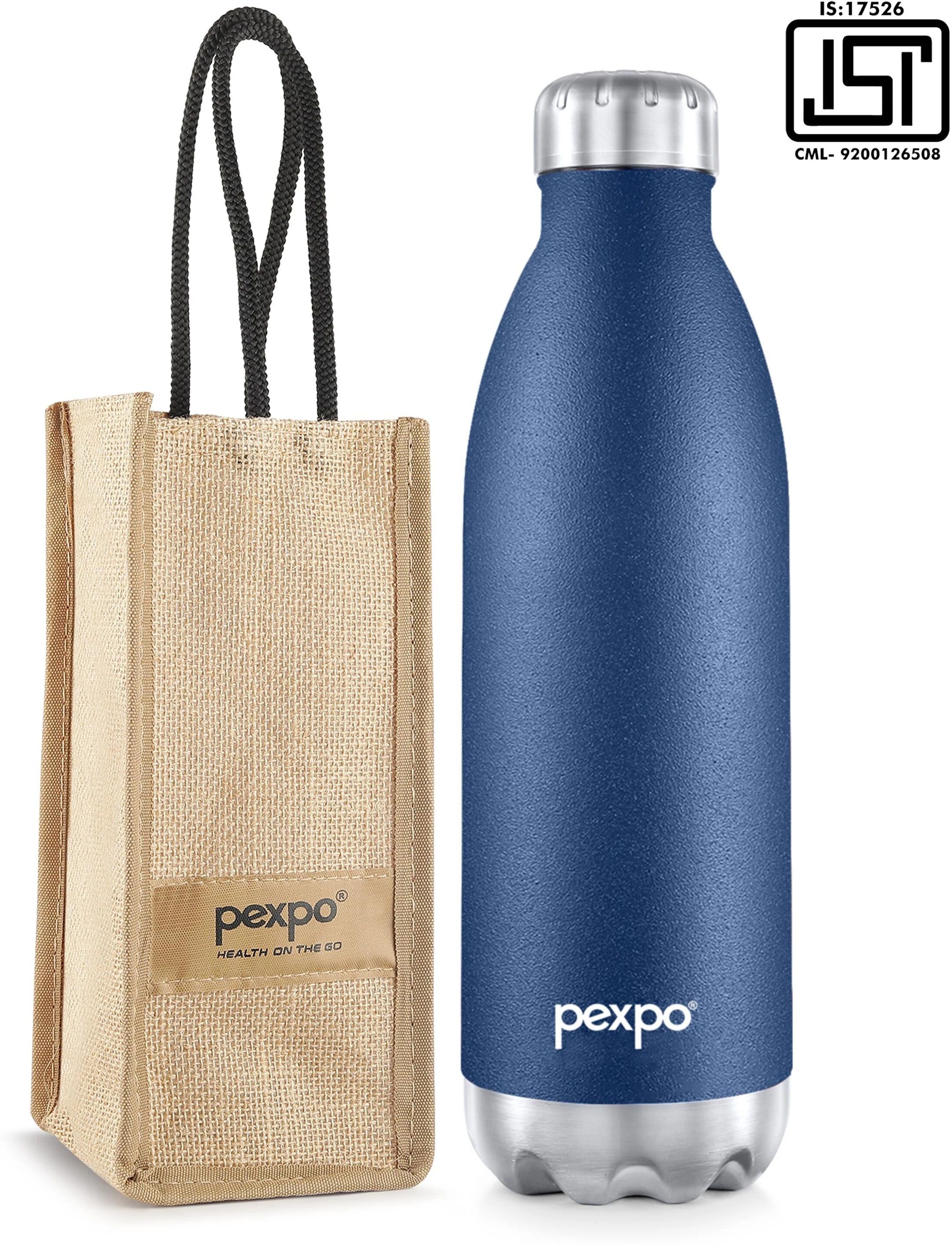 pexpo Electro 1500, Hot&Cold Thermosteel Water Bottle With Jute-Bag , Leakproof 1500 ml Flask-picture-15