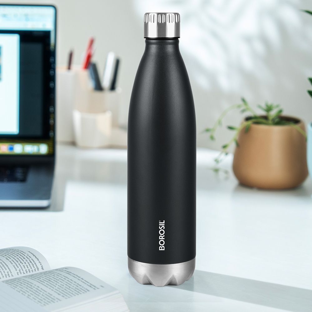 24 Hours Hot & Cold Bolt Double Wall Vaccum Insulated Steel Flask Bottle 1000 ml Steel Bottle-image-49