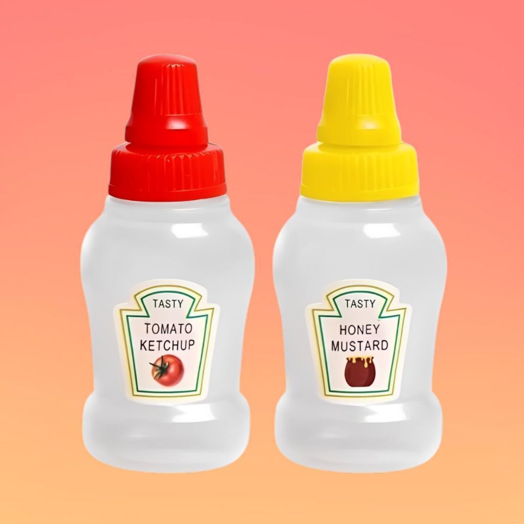 Refillable Mini Bottles for Ketchup Mustard and Honey 25 ml Plastic Bottle-image-46