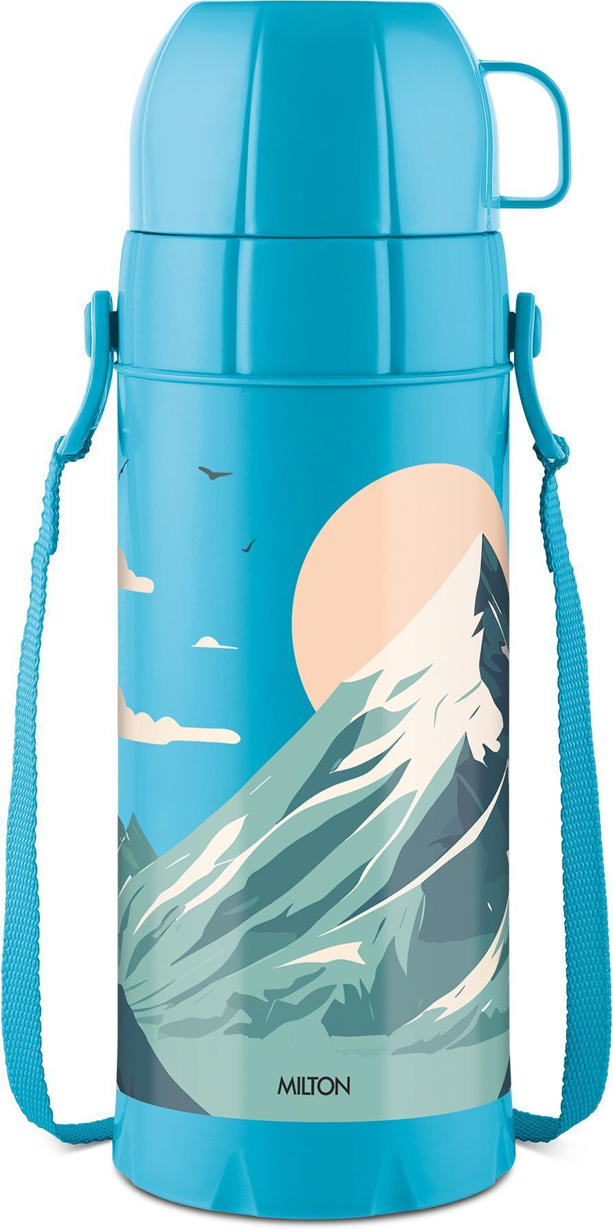 milton Eiffel 1000 Vacuum Insulated Thermos Flask, 910 Ml, 24 Hours Hot & Cold Blue 910 ml Plastic Flask-picture-35