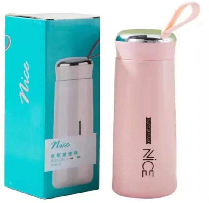 o'kiddi Nice Water Bottle BPA Free with Glass Inner Layer and Plastic Shell 400 ml Bottle-picture-34