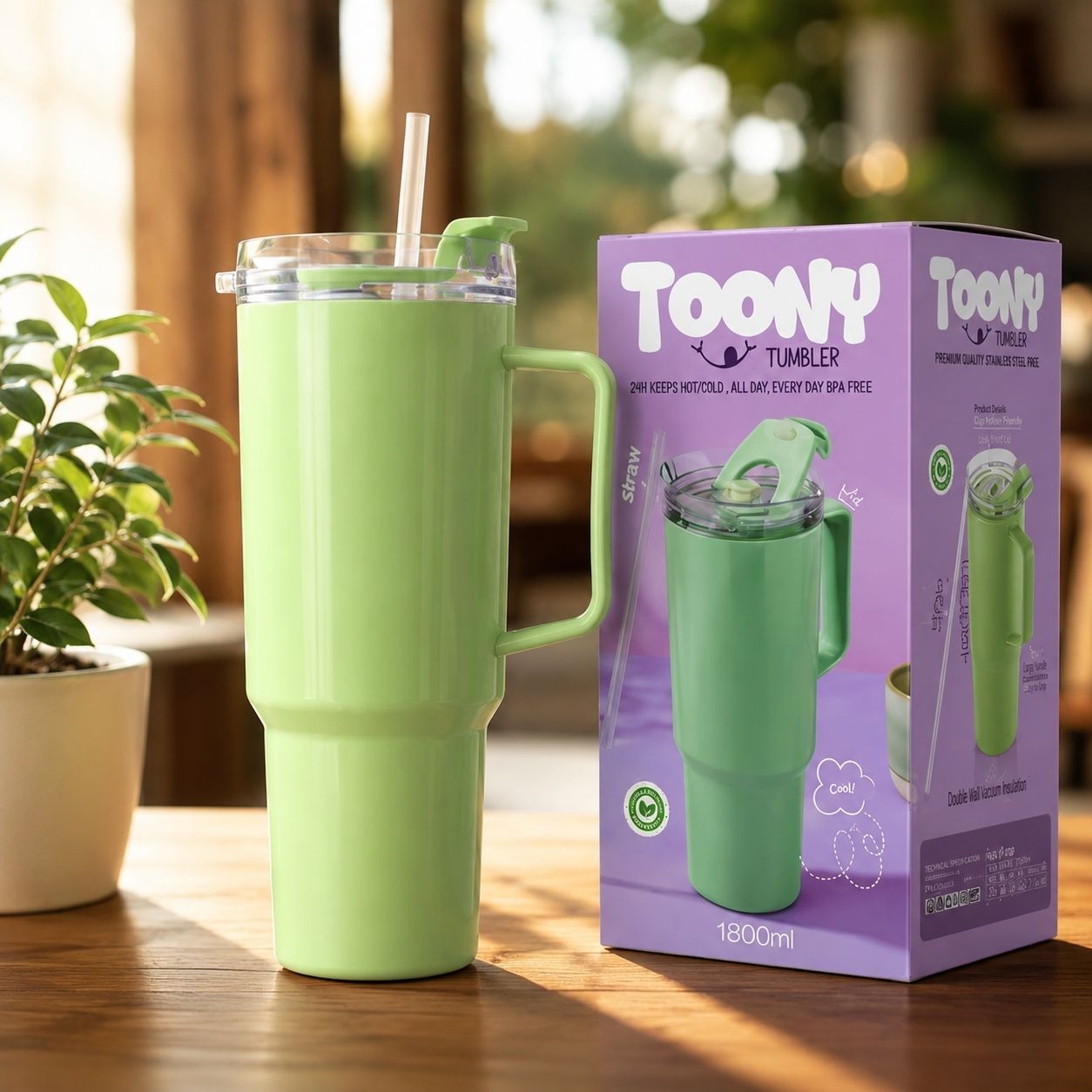 bribxon TUMBLER 1800 ml Plastic Bottle-picture-12