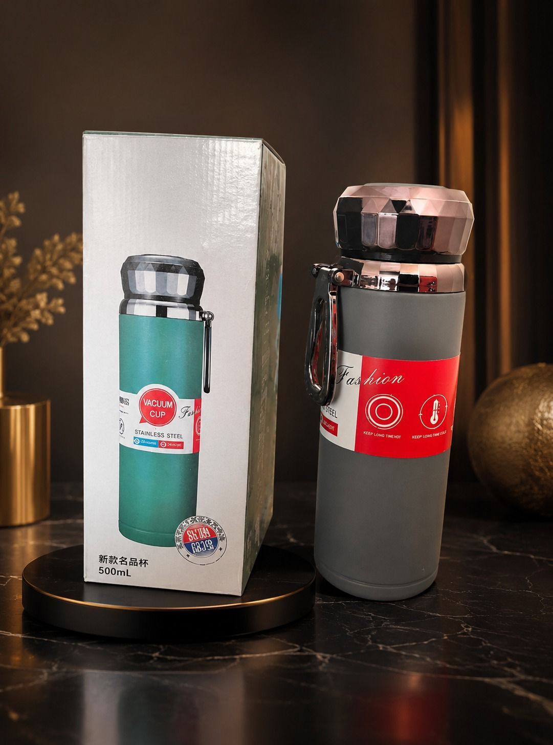 Customized Stainless Steel Vacuum Bottle with Personalized Name & Logo Print 500 ml Stainless Steel Flask-image-37
