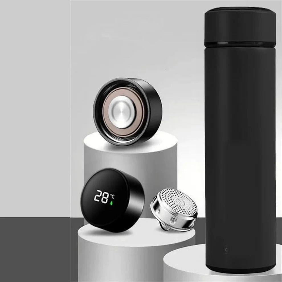 Smart LED Temperature Display Thermos Bottle 500 ml Aluminium Bottle-image-7
