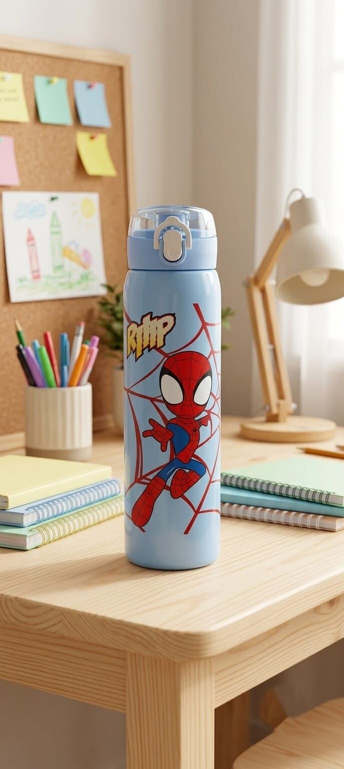 asap retail Spider-Man Kids Water Bottle-1000ML 1000 ml Plastic Sipper-picture-15