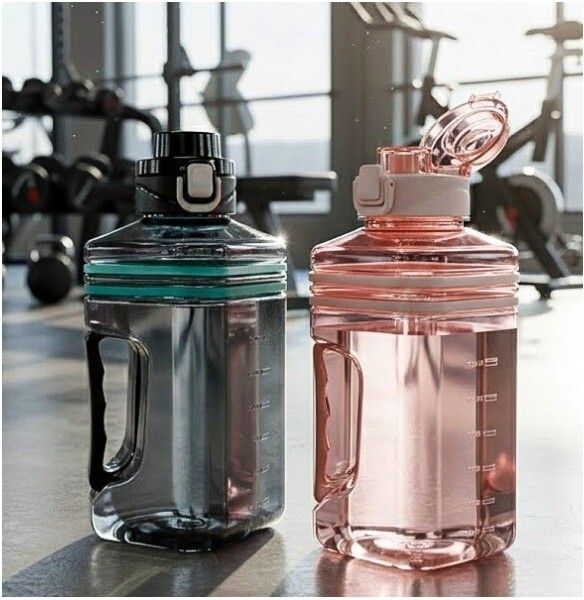 kdn enterprise KRUSHI 2L Gym Sports Water Bottle (BLUE) 2000 ml Plastic Bottle-picture-46