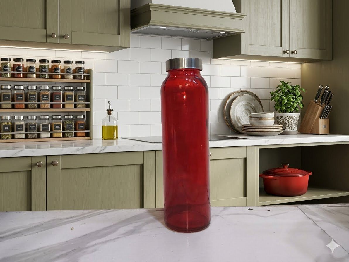 hsnayvid New tranding glass bottel pack of 1 800 ml Glass Bottle-picture-42