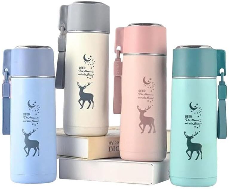 okechuku BPA-Free Glass Water Bottle with Leak-Proof 450 ml Water Bottle-picture-30