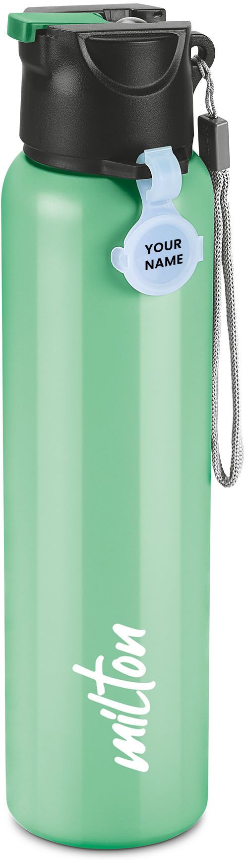 Sipstar 1000 Stainless Steel Water Bottle with Sipper Lid, 875 ml, Green 875 ml Shaker