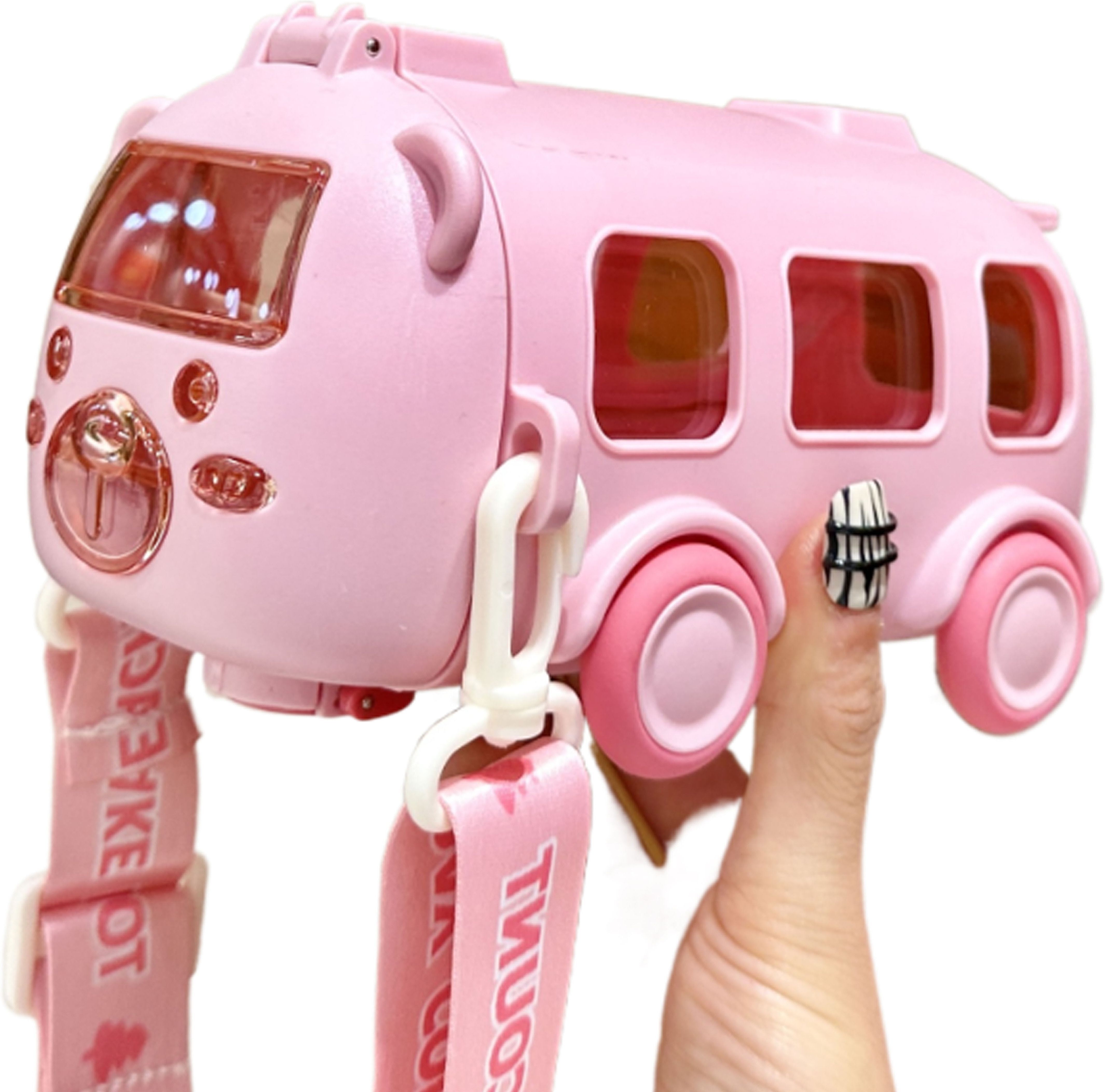 mhax Cartoon Bus Straw CupLarge Capacity Outdoors Car Water Bottle Children Drinkware-picture-17