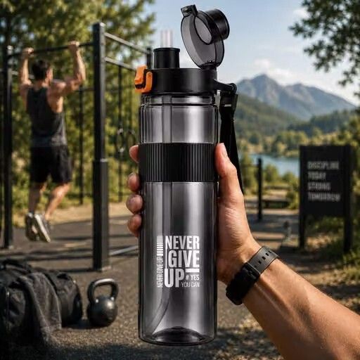 Easy Drinking Spout And Strong & Durable Construction Easy Drinking Water Bottle 1000 ml Plastic Bottle-image-49