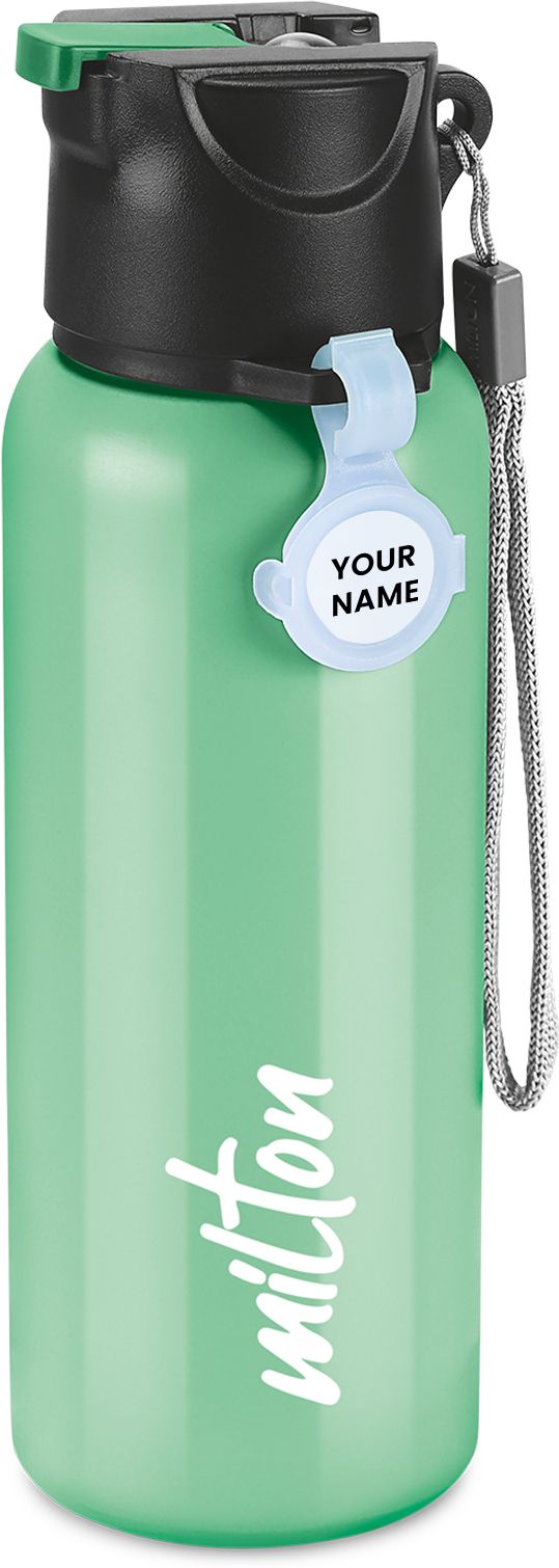 milton Sipstar 600 Stainless Steel Water Bottle with Sipper Lid, 560 ml, Green 560 ml Bottle-picture-32