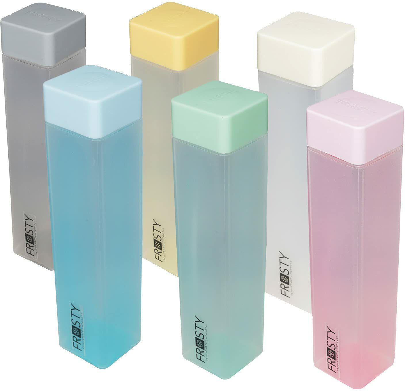 HROY FROSTY BEST CHOICE PREMIUM QUALITY WATER BOTTLE SET OF 6 1000 ml Bottle 1000 ml Plastic Bottle