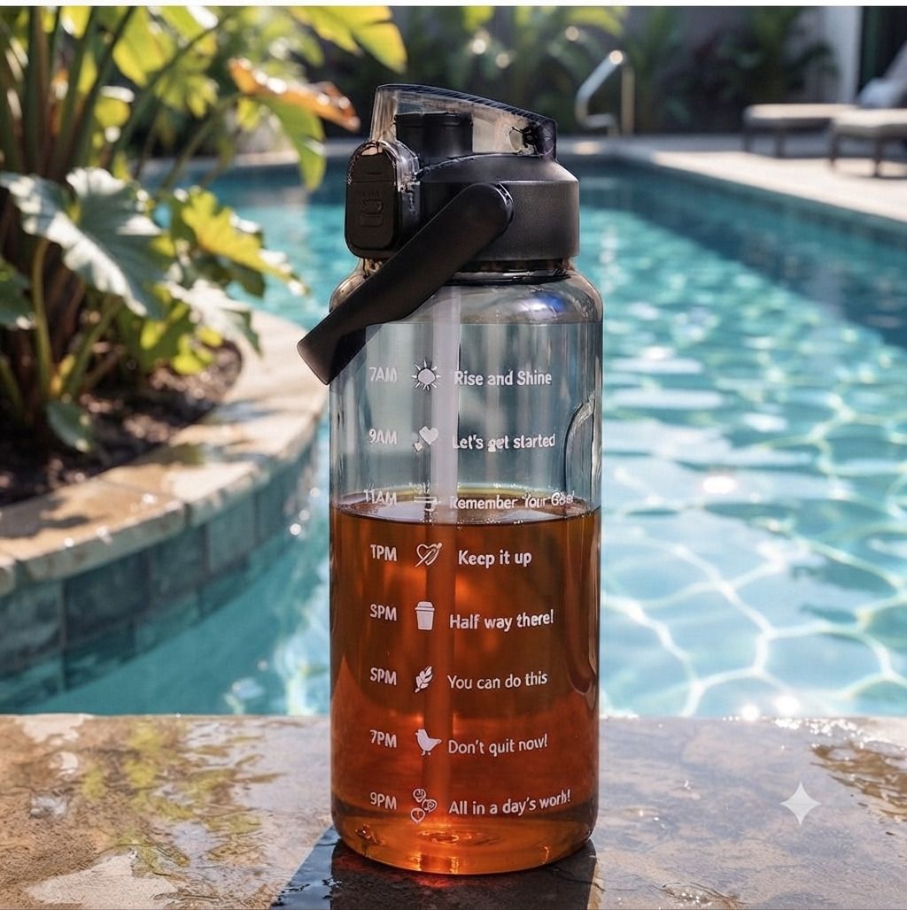 Core Athlete Motivational Bottle 2000 ml Plastic Bottle-image-19