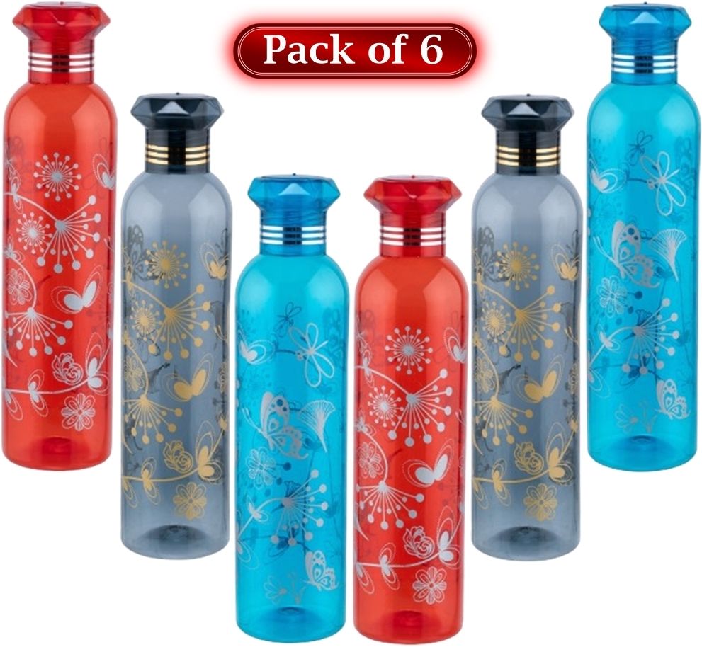 flipkart smartbuy 1000ml BPA Free Leakproof PET Fridge Bottle Set of 6 1000 ml Plastic Bottle-picture-18