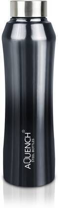 Rush Stainless Steel Metallic Black Grey Coloured Water Bottles 990 ml Steel Bottle-image-45