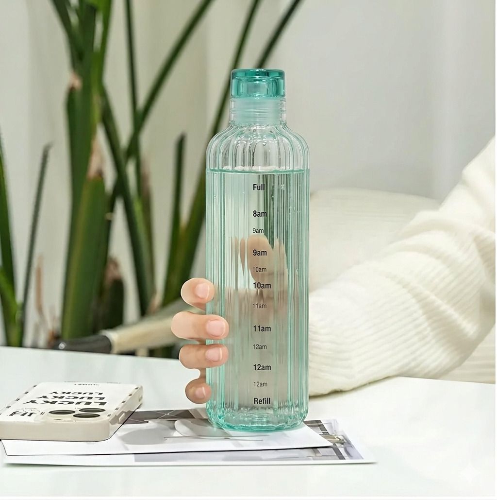 flipkart smartbuy Leakproof Glass Water Bottle 500ml with Hourly Time Reminder Printing 500 ml Glass Bottle-picture-38