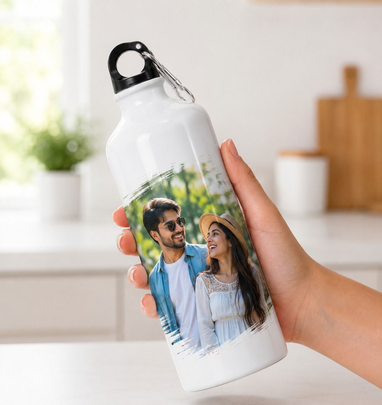 Personalised Sipper Bottle + Aluminum 750ml 750 ml Aluminium Bottle-image-1