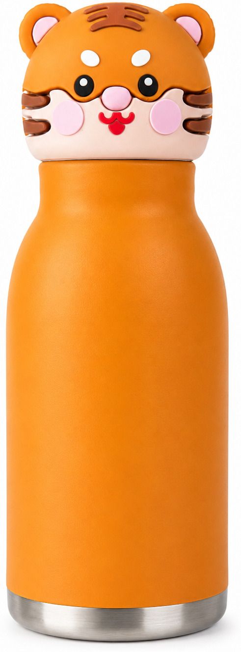 480ml kids Hot and Cold Animal sipper bottle (Tiger) 480 ml Stainless Steel Flask-image-33