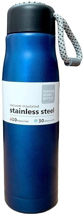 Double Insulated Travel Water Bottle Hot Cold Leak Proof Bottle For Office Gym 550 ml Stainless Steel Bottle-image-12