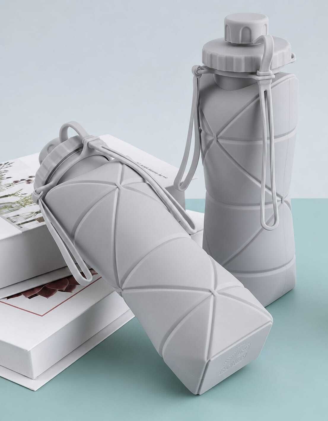 SILICONE BOTTLE GREY 600 ml Silicone Bottle-image-33