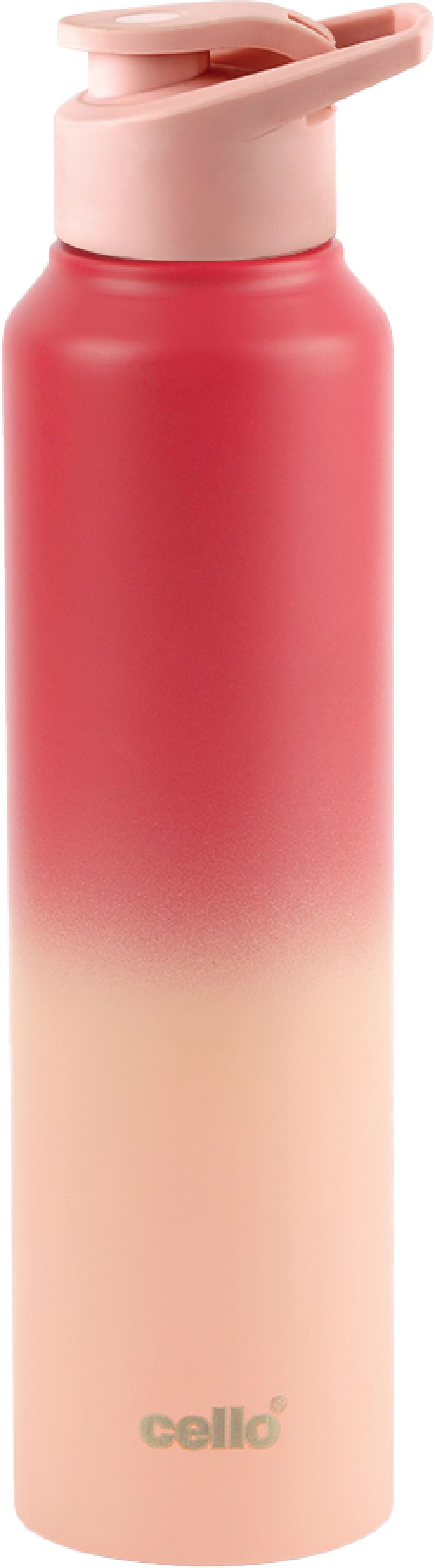 cello Crysta Pro 1000 Stainless Steel Leakproof Water Bottle 1000ml Red & Pink 1000 ml Stainless Steel Bottle-picture-27