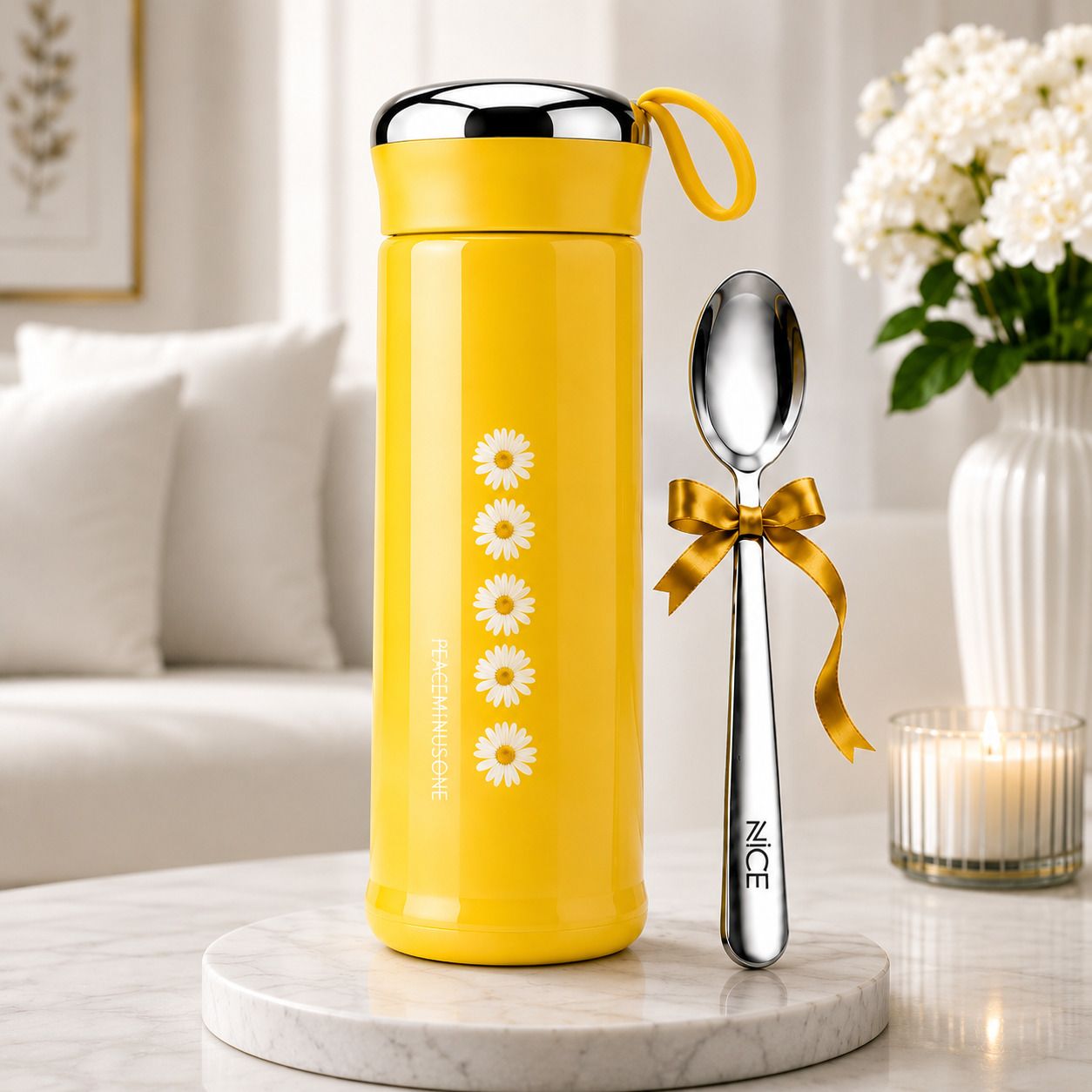 Water bottle premium quality 400 ml Glass, Plastic Flask-image-44