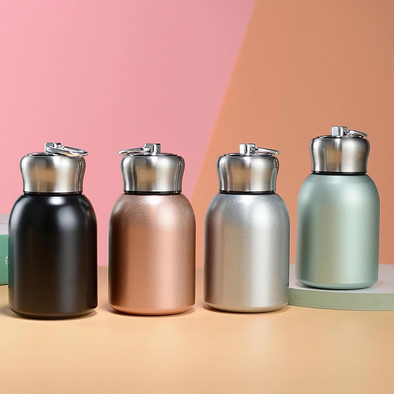 Mini Thermal Mug Water Bottle Leak Proof Vacuum Flasks Stainless Steel Bottle 300 ml Stainless Steel Flask