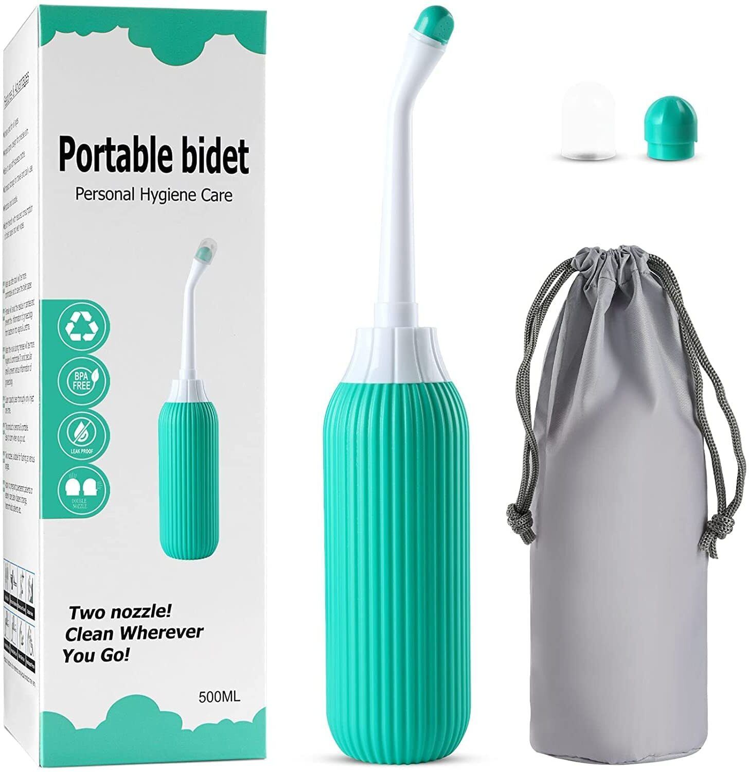 Portable bidet, Jet Spray for Toilet | Retractable, 2 angled Nozzles M161 Manual Bidets-image-25