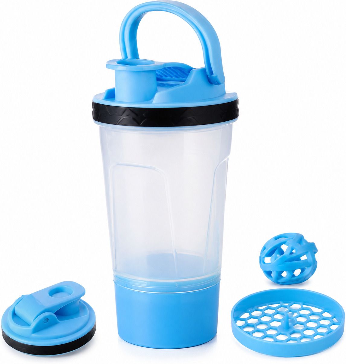 manasvi Gym Shaker 500 ml Plastic Shaker-picture-10
