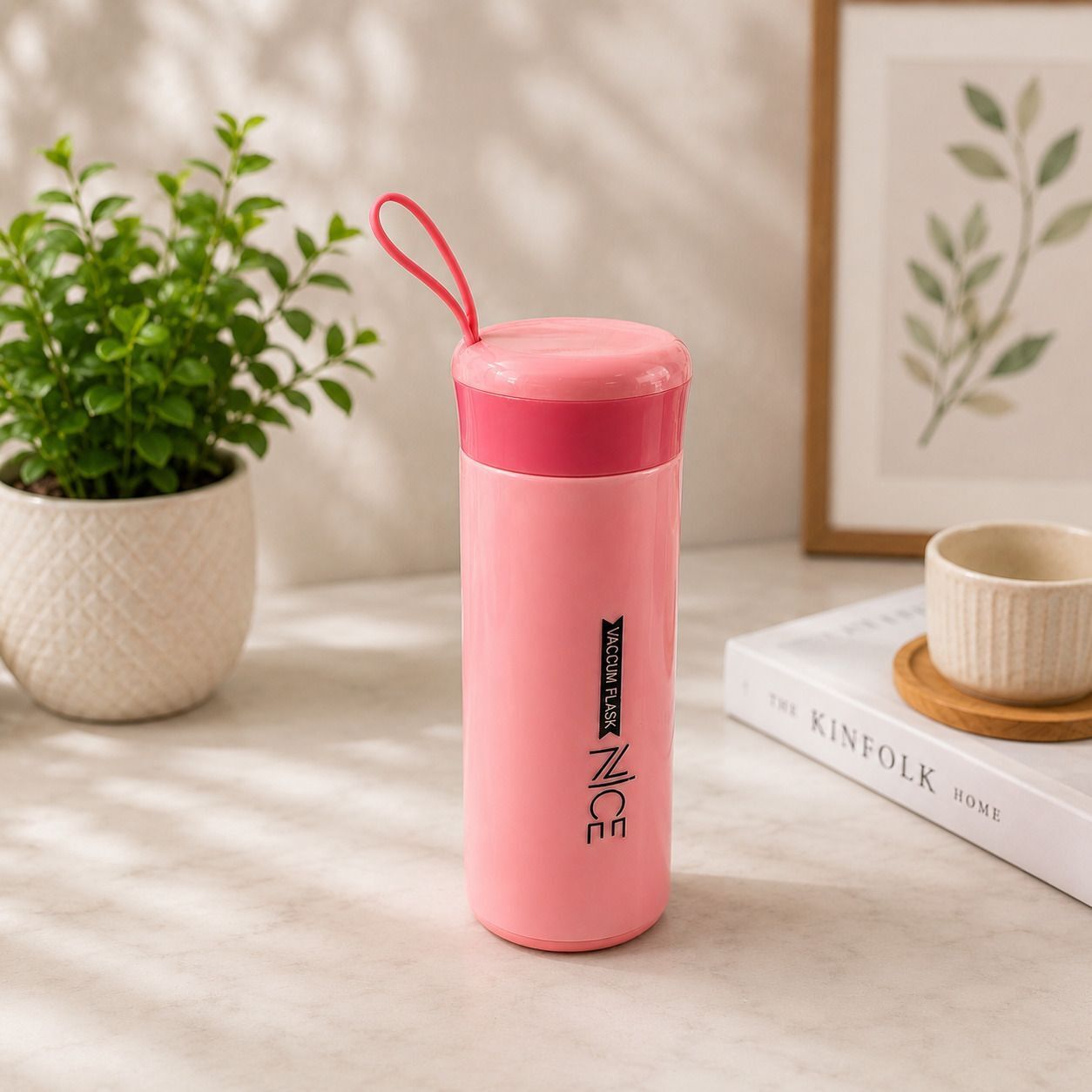 Premium Stainless Steel Vacuum Flask 400 ml Pink 400 ml Stainless Steel Flask-image-18