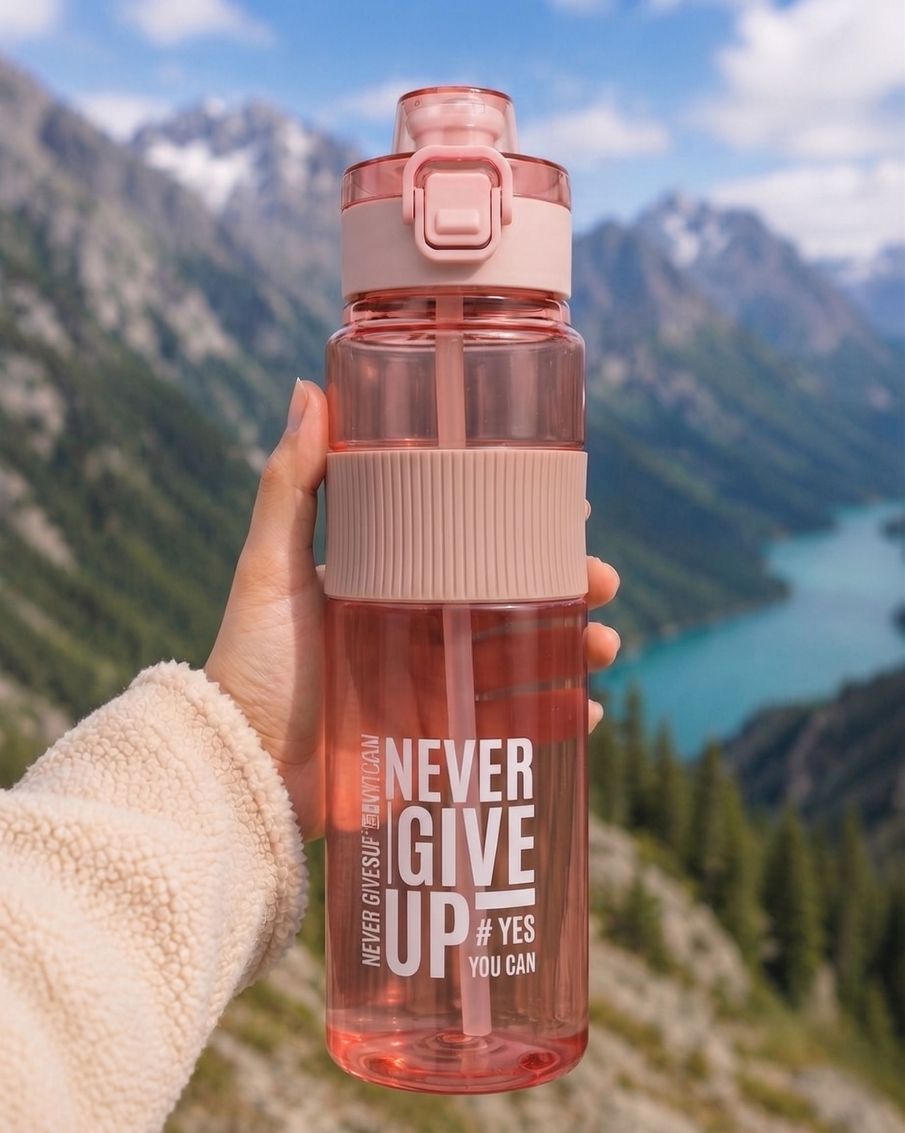 sedulous GripFlow 1000ml Lightweight Water Bottle for Home, Office & Gym 1000 ml Plastic Bottle-picture-48