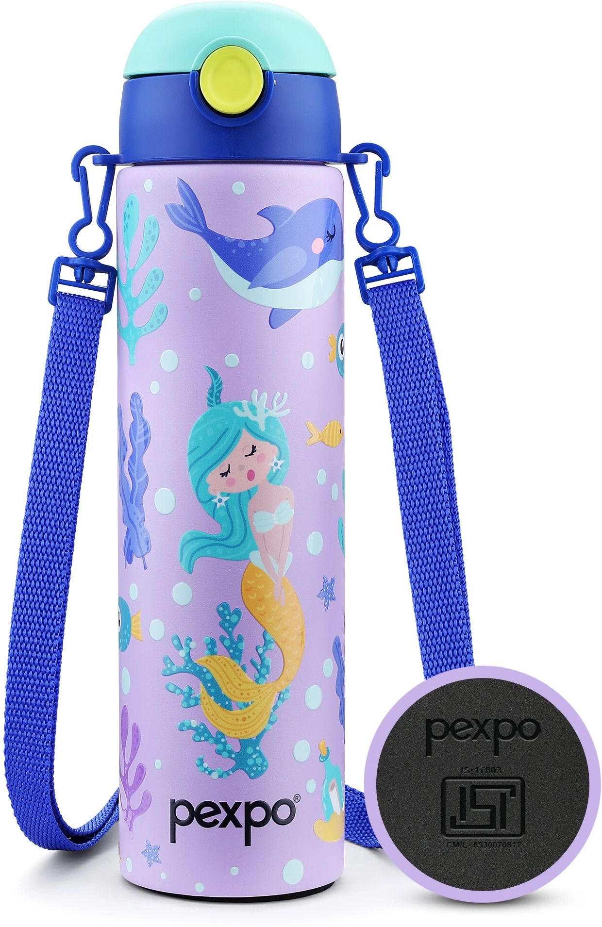 Sporty ISI Certified UV Printed Kids Water Sipper - For School, Picnic 700 ml Water Bottle