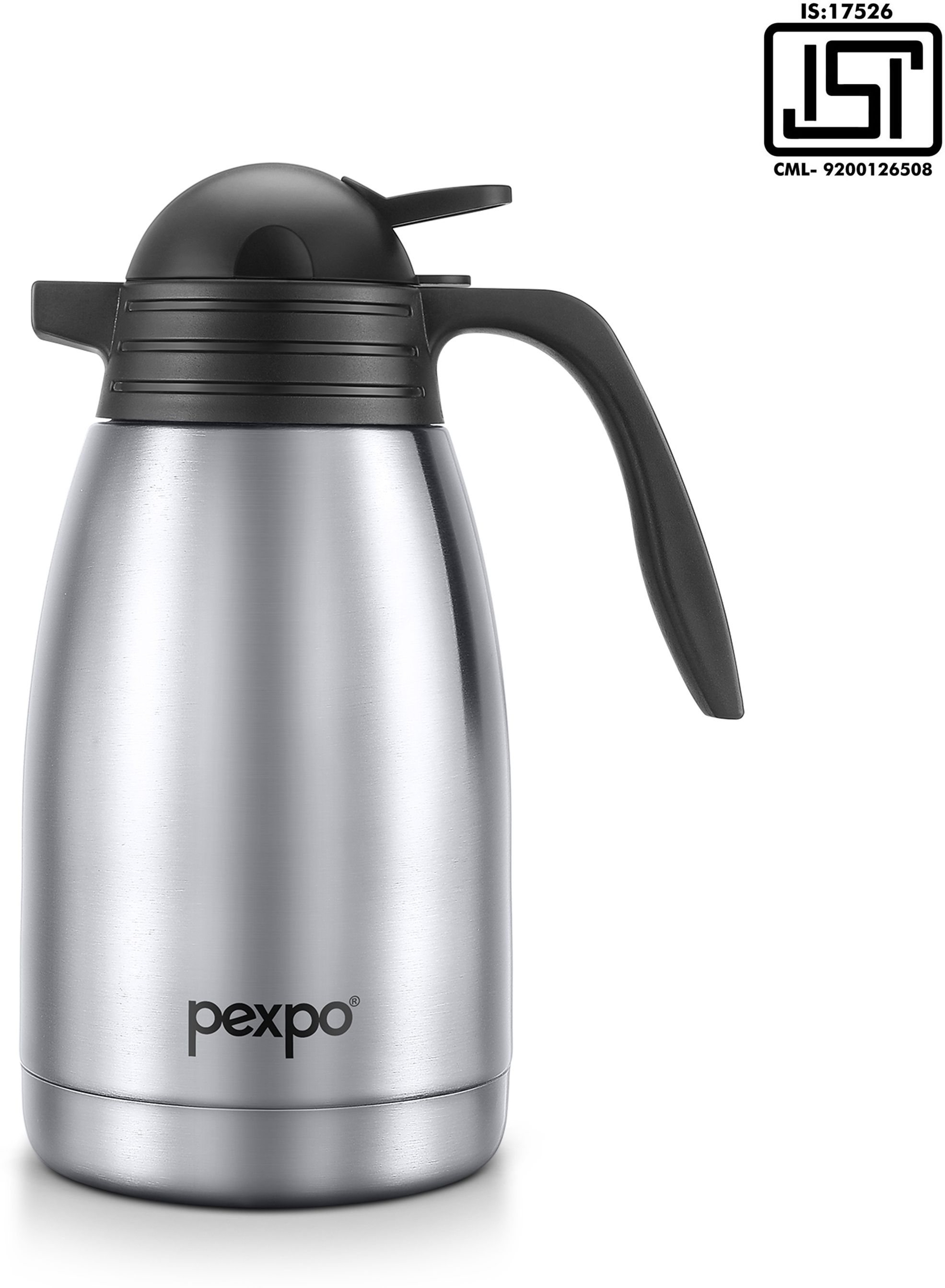 Stainless Steel Vacuum Insulated Cosmo Carafe, Hot and Cold Tea/Coffee 1500 ml Flask-image-9