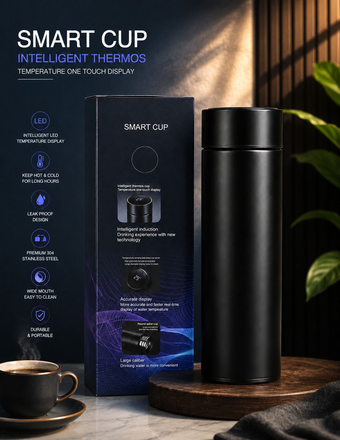Hot and Cold temperature water bottle 500 ml Steel Bottle 500 ml Steel Flask-image-33
