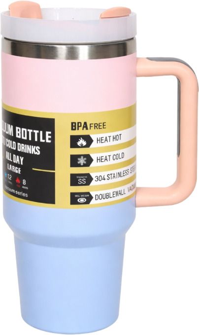 sahajcart HEAVY Vacuum Insulated Tumbler CANDY COLOUR 1200 ml Stainless Steel Bottle-picture-45