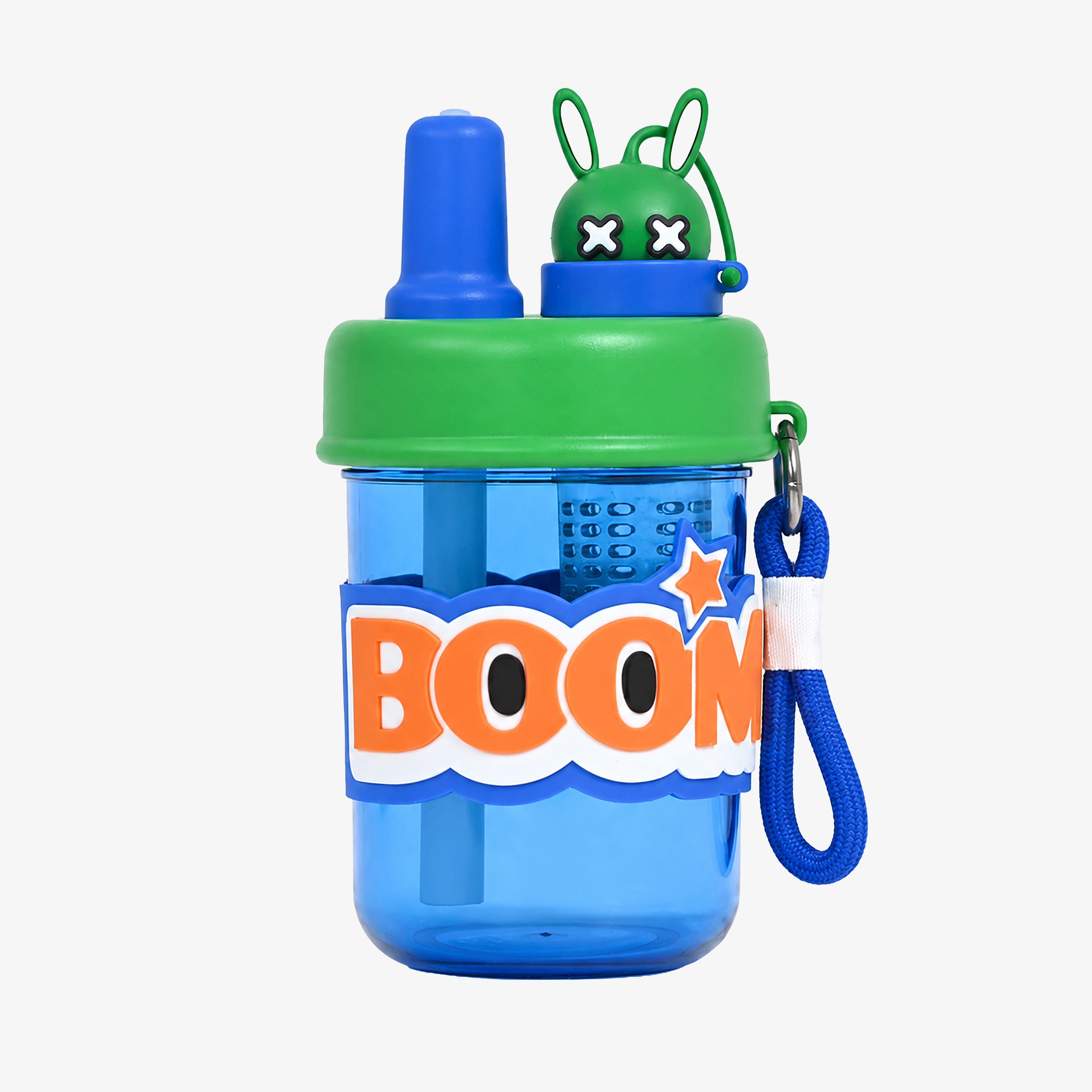 BOOM Cartoon Infuser Straw Bottle for Kids 420 ml Plastic Sipper-image-20
