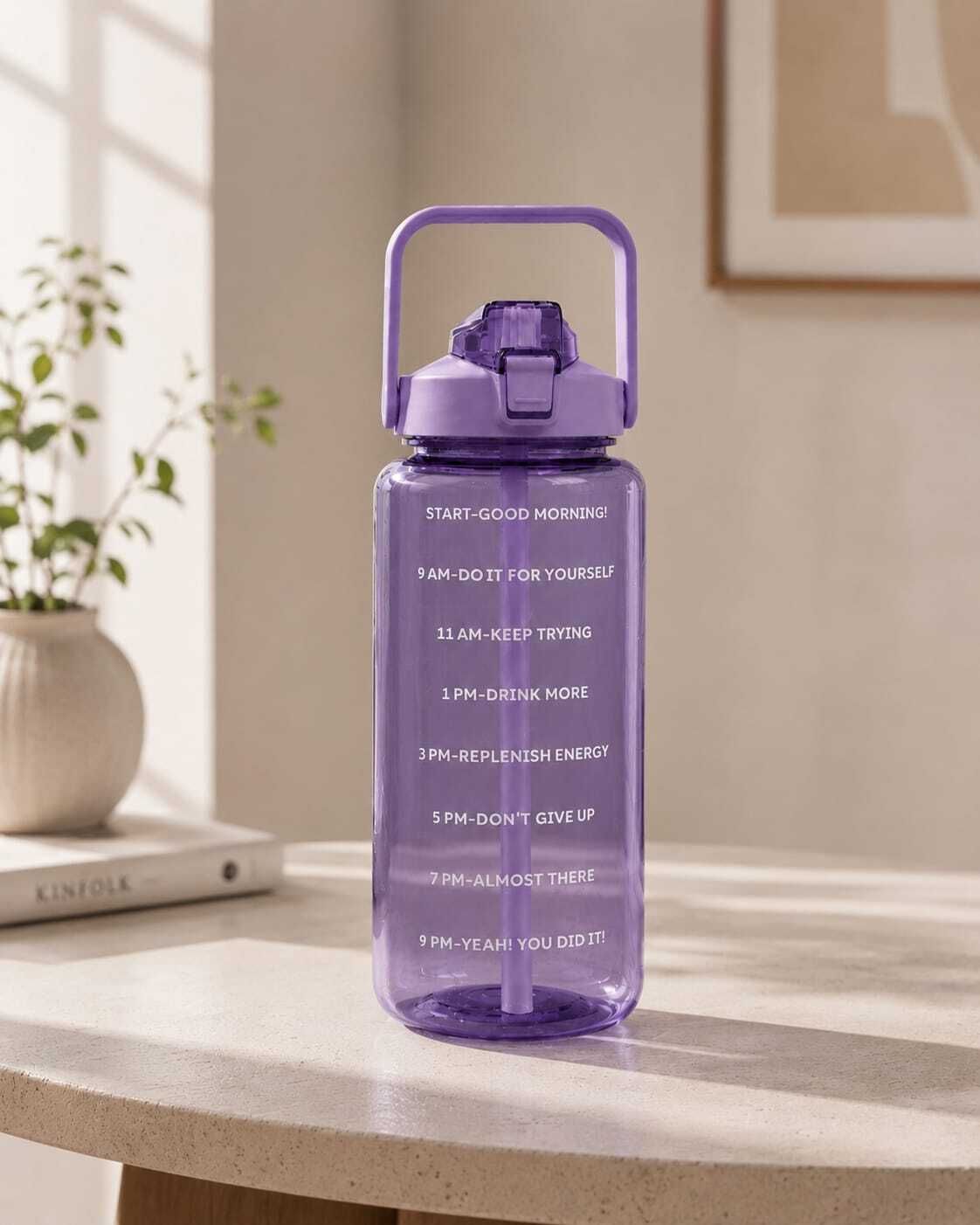 shyam singh traders 2 Litre Water Bottle 2000 ml | Sipper Straw Bottle for Gym & Office | 2L 2000 ml Plastic Bottle-picture-28