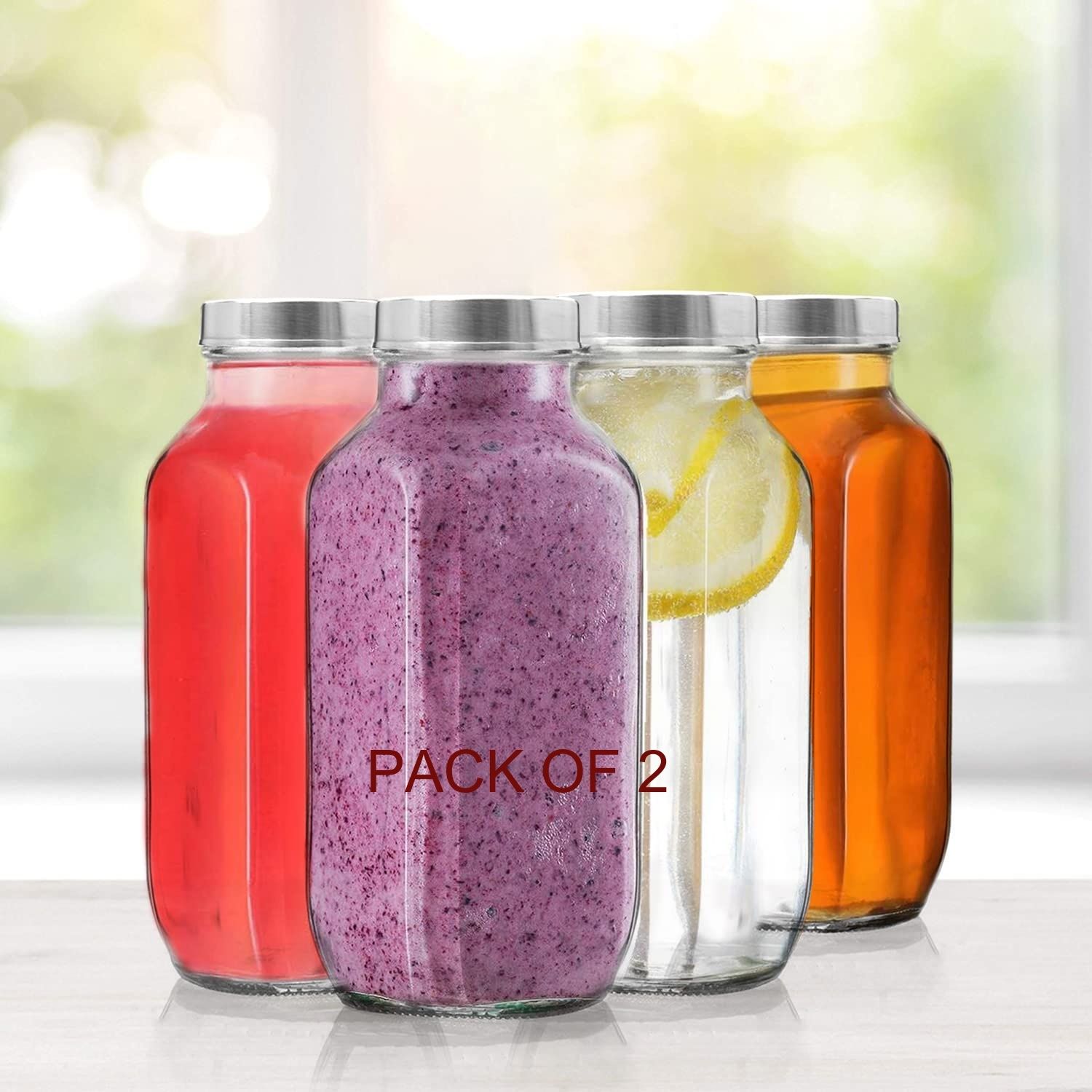 jago FRANCH SQUAREWK 1000 ml Glass Bottle-picture-48