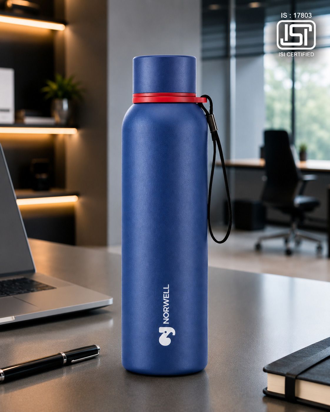 Dual Core Leak Proof 24Hrs Hot and Cold Insulated Flask 900 ml Stainless Steel, Aluminium Flask-image-9
