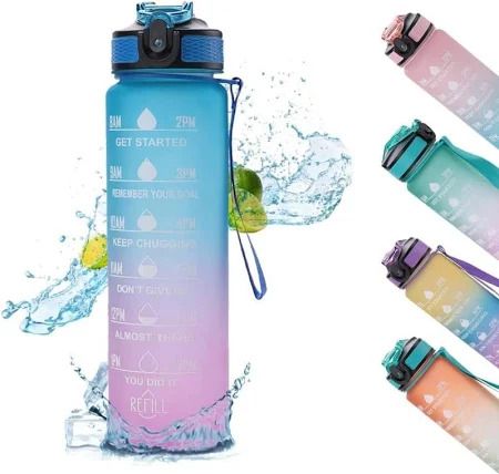 Motivational Water Bottle for home, office, gym 1000 ml Bottle-image-40